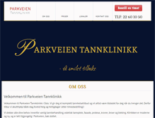 Tablet Screenshot of parkveientannklinikk.no